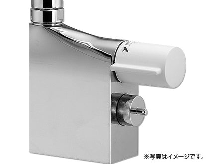 浴室用蛇口[台][デッキ形][サーモスタット付シャワーバス混合水栓][スパウト240mm][湯水芯100～102mm][寒冷地]