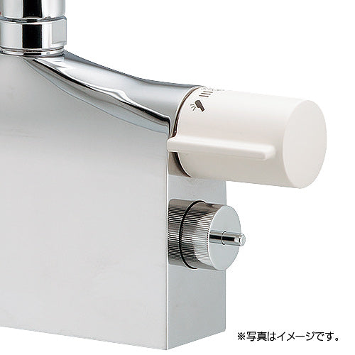 浴室用蛇口[台][デッキ形][サーモスタット付シャワーバス混合水栓][スパウト240mm][湯水芯100～102mm][寒冷地]