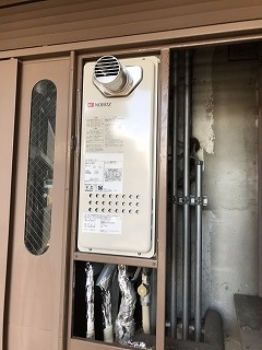 ガス給湯器交換工事　神奈川県座間市　GQ-1628AWX-T-DX-BL-13A