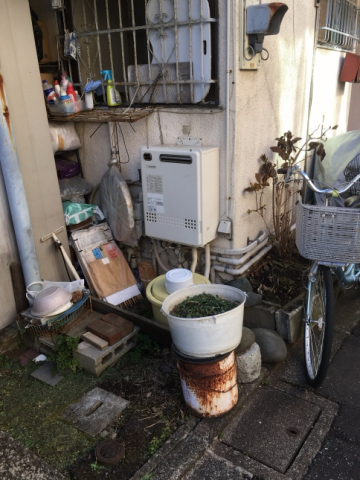 ガス給湯器交換工事　東京都目黒区　GT-1650SAWX-2BL-13A - Before