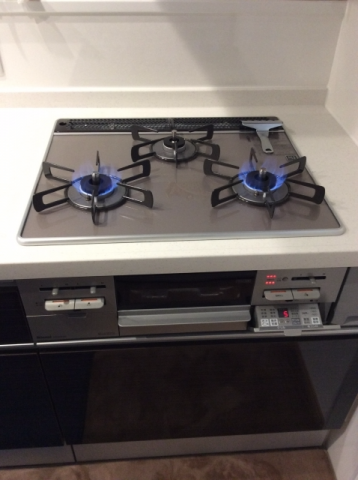 ビルトインガスコンロ交換工事　兵庫県宝塚市　RS31W20A30D-VW-13A - After