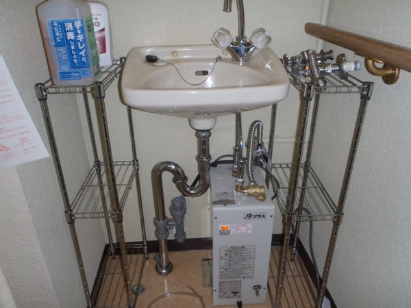 小型電気温水器付・水栓交換　東京都昭島市　EHPN-F6N3