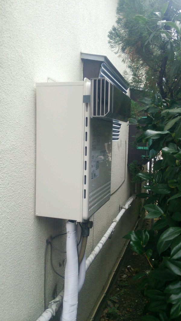 給湯器交換工事/排気カバー取付　埼玉県草加市　GT-2450SAWX-2BL-set