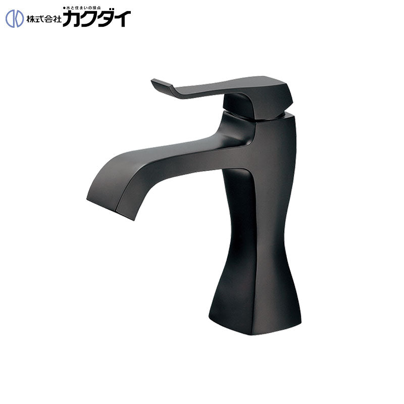 洗面用蛇口 RATONA[台][シングルレバー混合水栓][スパウト125mm][吐水口高さ93mm][マットブラック][一般地]