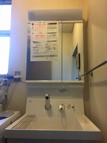 洗面化粧台交換工事　千葉県印旛郡栄町　AR1N605SY-MAR602TXU-VP1