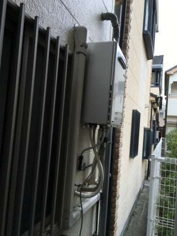 ガス給湯器交換工事　大阪府東大阪市　RUF-E1615SAW-A-set-13A