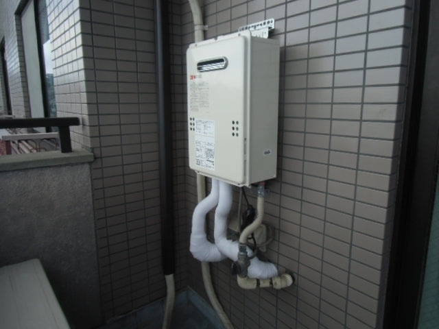 給湯器交換工事(ガス可とう管交換、壁掛金具取付共)　神奈川県川崎市多摩区　GQ-1639WS-set - After