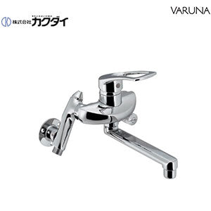 キッチン用蛇口[壁][シングルレバー混合水栓][スパウト170mm][増設クランクつき][一般地]