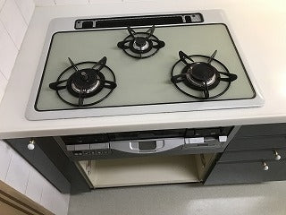 ビルトインガスコンロ交換工事　神奈川県相模原市緑区　N3WP2PWAS2WHE-13A