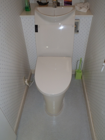 トイレ交換工事/止水栓交換工事　神奈川県横浜市青葉区　D-386JH