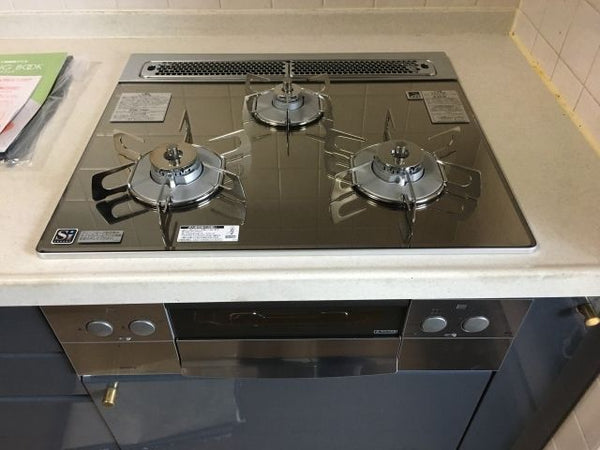 ビルトインガスコンロ交換工事　茨城県牛久市　N3WP5PWASKSTES-13A