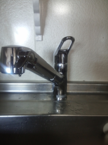 混合水栓蛇口交換/既設浄水器撤去工事　千葉県浦安市　JF-AB461SYX-JW