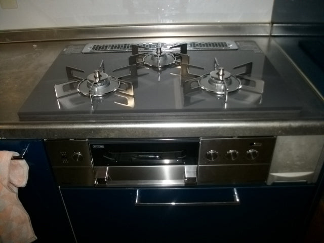 ガスコンロ交換工事　京都府京都市山科区　RHS71W15G7R3-STW-13A - After