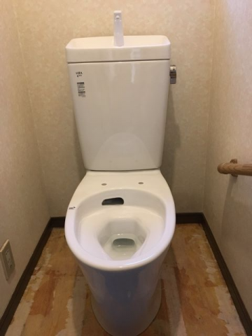 トイレ交換工事　滋賀県草津市　BC-ZA10S-DT-ZA180E-BW1