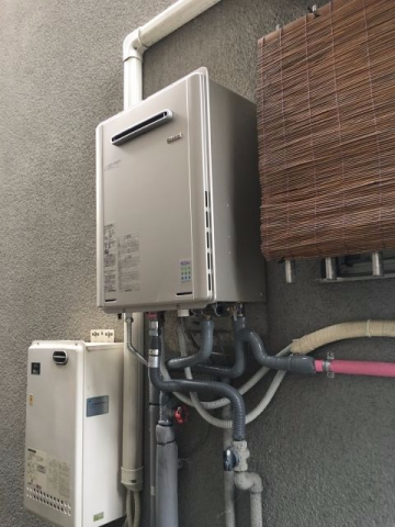 ガス給湯器交換工事　京都府城陽市　RUF-E2405SAW-A-set-13A