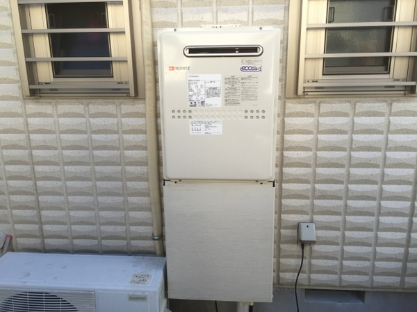 給湯器交換工事/循環液除去・試運転・調整/配管カバー脱着　奈良県奈良市　GTH-C2449AWD-BL-set