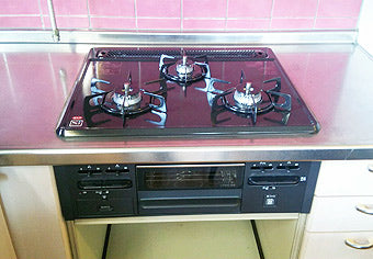 ビルトインガスコンロ交換工事　東京都足立区　N3GN2RSQ1(L/R)