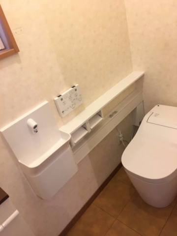 トイレ・手洗カウンター交換工事　滋賀県守山市　XCH1401WS - After