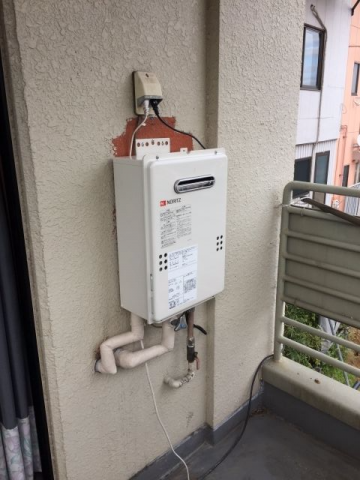 ガス給湯器交換工事　千葉県成田市　GQ-1639WS-set-13A