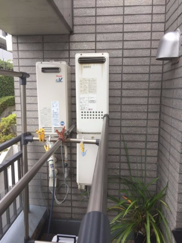 ガス給湯器交換工事　神奈川県川崎市多摩区　GT-1660AWX-BL-set-13A - Before