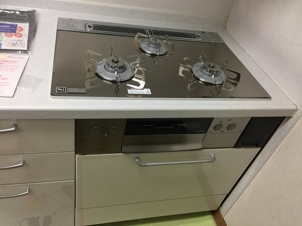 ビルトインガスコンロ交換工事　茨城県取手市　N3WR6PWASKSTES-13A