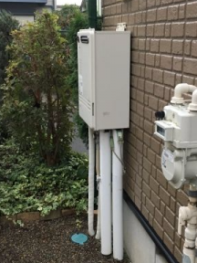 ガス給湯器交換工事　茨城県牛久市　GT-2460SAWX-BL-set-13A - Before