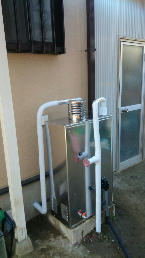 石油給湯器交換工事（エコフィール）・給水給湯配管交換・排気トップ交換　千葉県いすみ市　EHK-4564SAGH-set