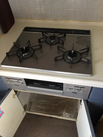 ビルトインガスコンロ交換工事　埼玉県入間市　RS31W20A30D-VW-13A - After
