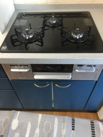 蛇口 ビルトインガスコンロ ガス給湯器 便座交換工事　神奈川県大和市　GT-2060SAWX-T-BL-set-13A他