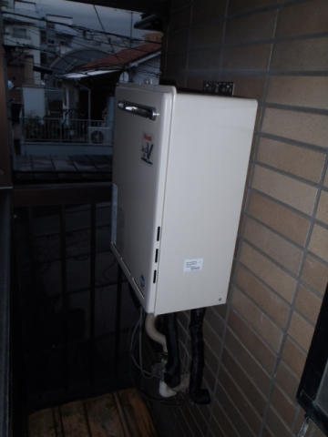 給湯器交換工事/可とう管交換　東京都目黒区　GQ-1639WS