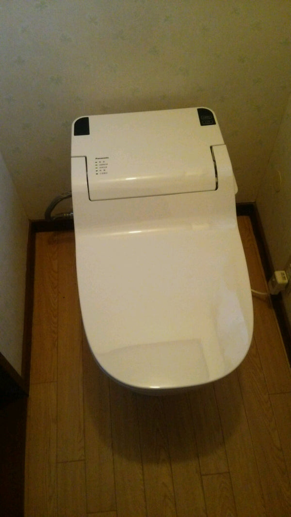 トイレ交換工事/給水管移設/床CF張替え共　宮城県仙台市泉区　XCH1101WS-sale