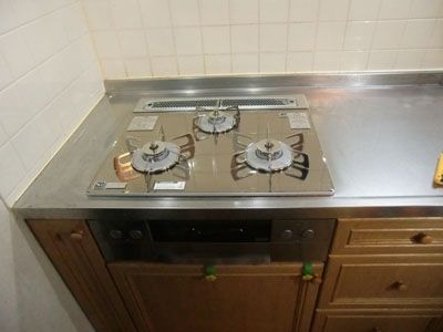 ビルトインガスコンロ レンジフード 分岐水栓交換工事　新潟県新潟市南区　NFG7S10MST-L - After