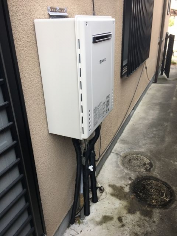 ガス給湯器交換工事　群馬県桐生市　GT-2060SAWX-BL-set-13A