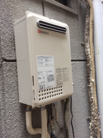 給湯器・ガス配管交換工事　兵庫県西宮市　GQ-2437WS-set