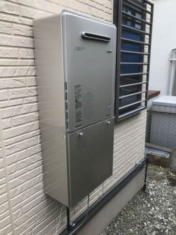ガス給湯器交換工事　神奈川県大和市　RUF-E2405SAW-A-set-13A