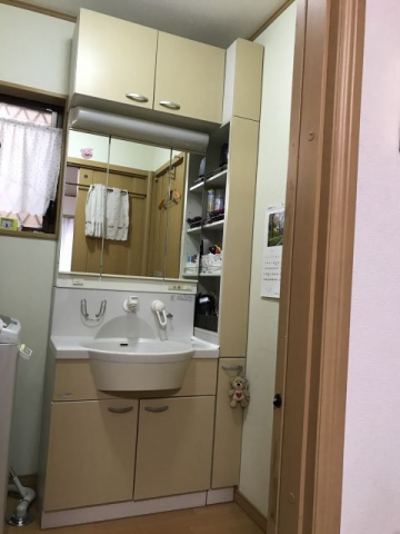洗面化粧台交換工事　神奈川県高座郡寒川町　LDPB075BAGEN1A+LMPB075B1GFC1G - Before