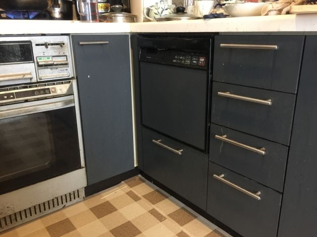 ビルトイン食洗機交換工事　静岡県静岡市葵区　NP-45MS7S - Before