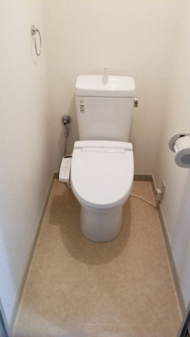 トイレ交換工事　兵庫県神戸市灘区　BC-360PU-DT-M180PM-BW1 - After
