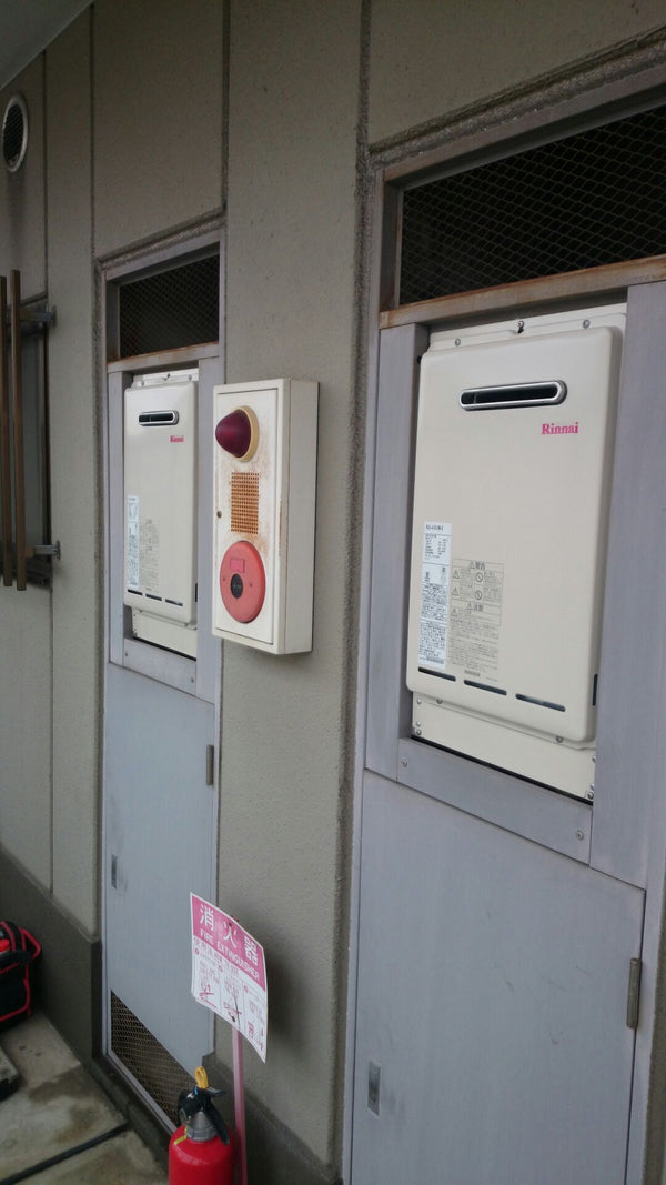 給湯器交換工事（2台）　東京都江戸川区　RUX-A1610W-E-set