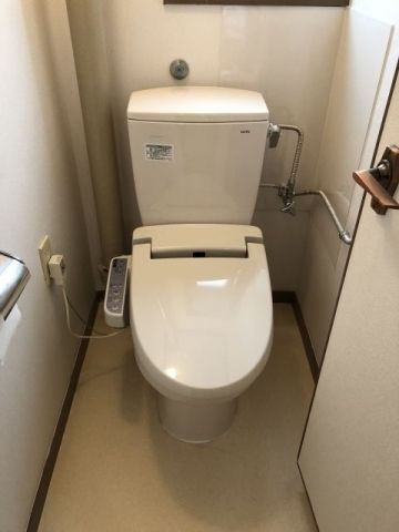 ビルトインガスコンロ トイレ トイレ交換工事　兵庫県神戸市北区　CFS370BPNKL - After