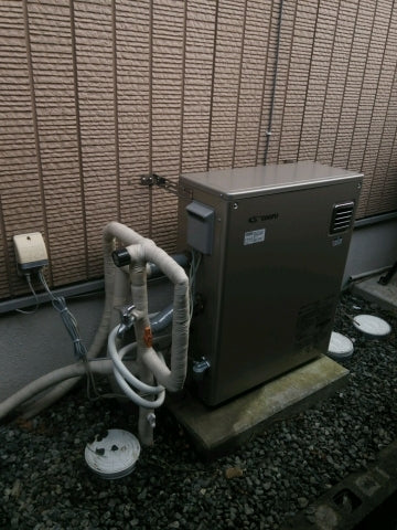 給湯器交換・配管接続加工工事　三重県多気郡明和町　KIBF-4764DA-set