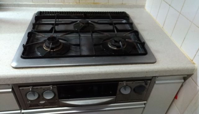 ビルトインガスコンロ交換工事　東京都世田谷区　RS31W20A30DG-VW-13A - Before