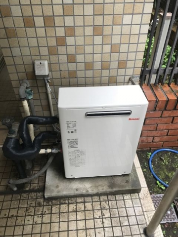 ガス給湯器交換工事　東京都武蔵野市　RUX-A1613G-set-13A