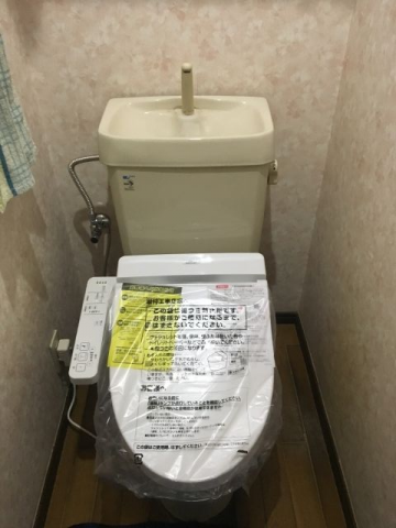 ビルトインガスコンロ 便座交換工事　埼玉県さいたま市浦和区　TCF2221E-NW1 - After