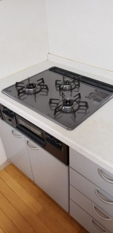 ビルトインガスコンロ交換工事　京都府京都市北区　RB32AM4H2S-BW-13A