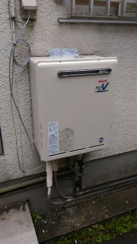 給湯器交換工事/可とう管交換　大阪府大阪市住之江区　RUF-A1610SAW-Aset13A