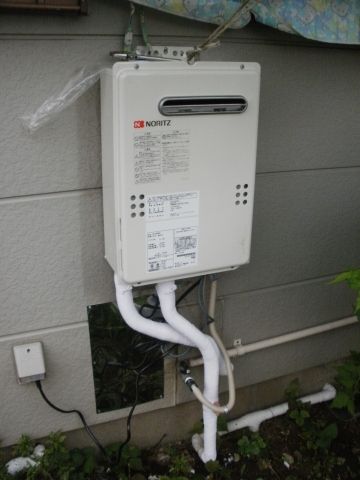 ガス給湯器交換工事 水栓交換工事　千葉県松戸市　GQ-2039WS-set-LPG