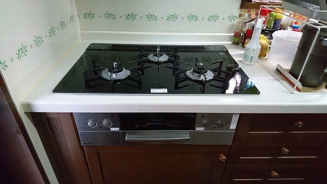 ビルトインガスコンロ交換工事　長野県長野市　RHS71W23L1RSTW-LPG - After