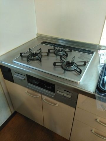 ガスコンロ交換工事　東京都多摩市　RS31W20A30DG-VW-LPG