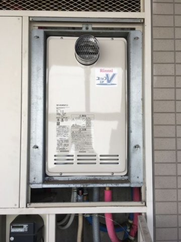 ガス給湯器交換工事　茨城県神栖市　RUF-VK2400SAT-A-set-LPG